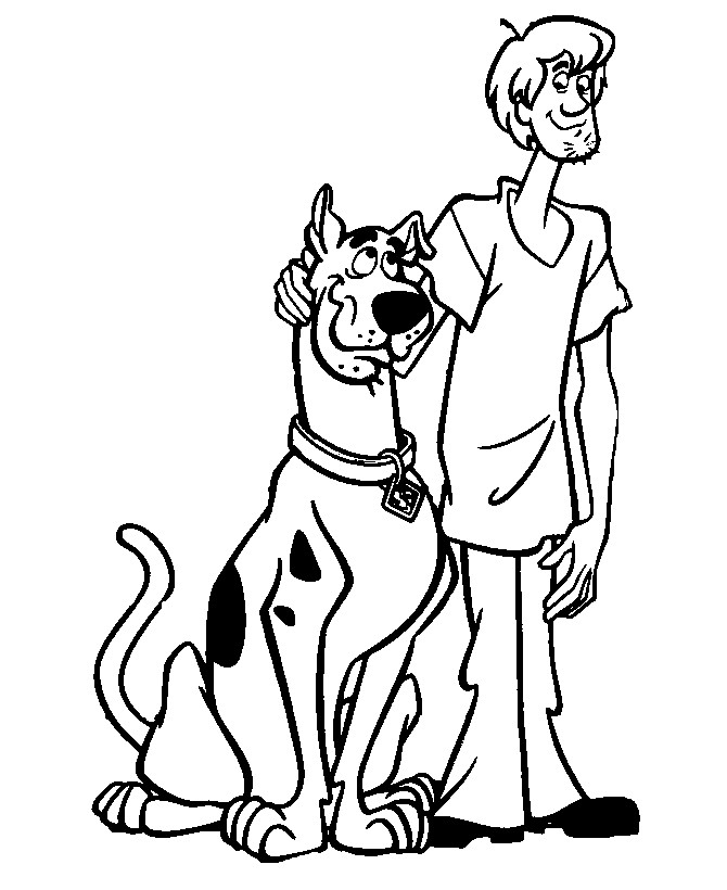 Best ideas about Coloring Sheets For Girls The Birthday Scuby Doo
. Save or Pin Shaggy and Scooby Doo coloring pages Now.