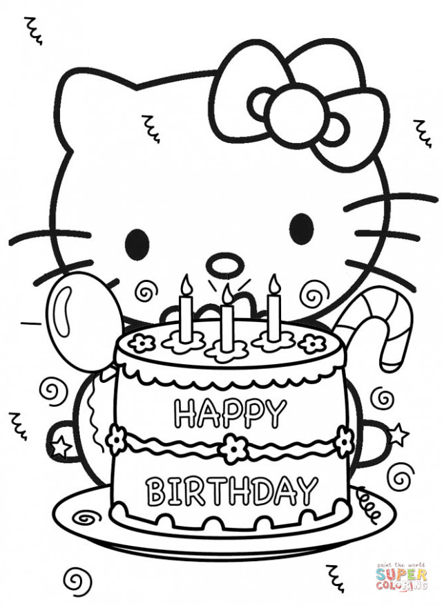 Best ideas about Coloring Sheets For Girls The Birthday Winipoo
. Save or Pin Черно белые картинки С Днем Рождения 21 фото Now.