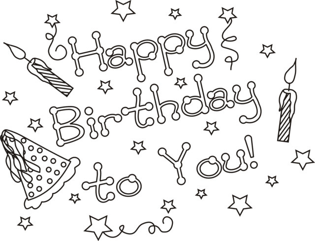 Best ideas about Coloring Sheets For Girls The Birthday Winipoo
. Save or Pin Happy Birthday Coloring Pages Now.