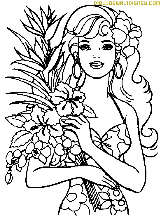Best ideas about Coloring Sheets For Girls To Hang Up
. Save or Pin Barbie primavera para colorear Now.