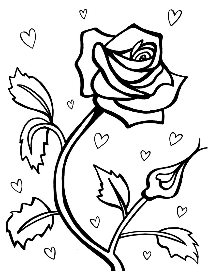 Best ideas about Coloring Sheets For Kids Printable
. Save or Pin Free Printable Roses Coloring Pages For Kids Now.