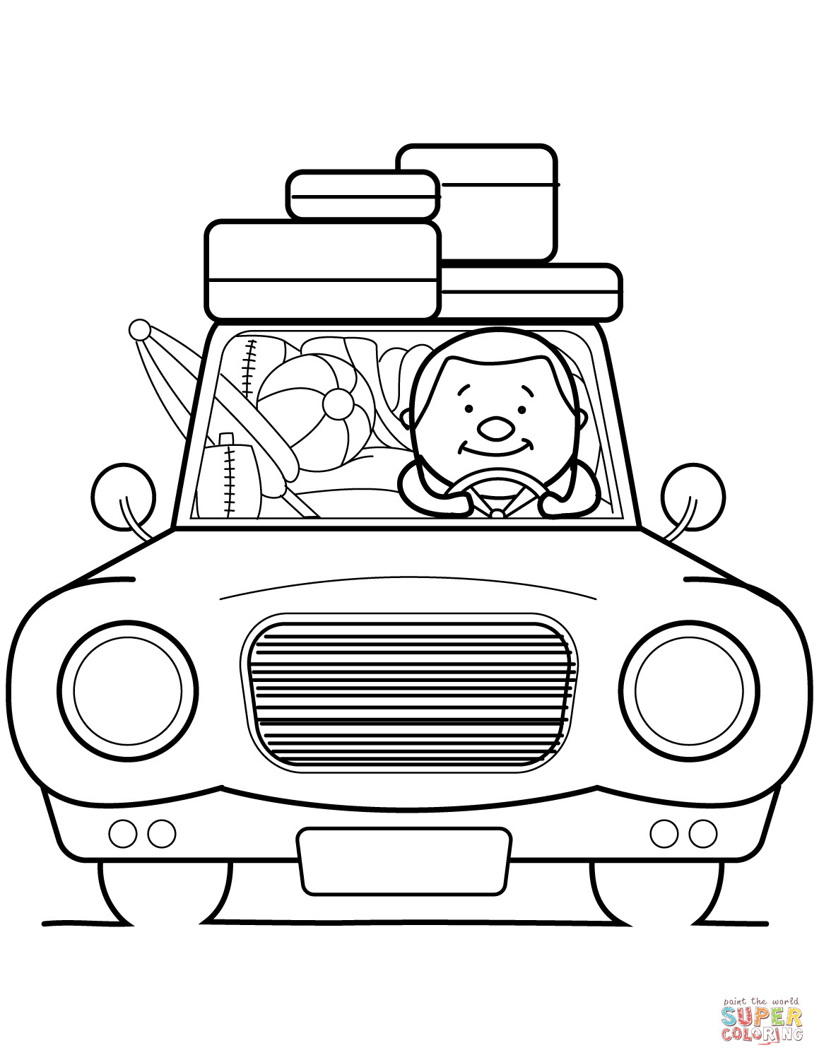 Best ideas about Coloring Sheets For Kids Summer Vacation
. Save or Pin Go Summer Vacation coloring page Now.