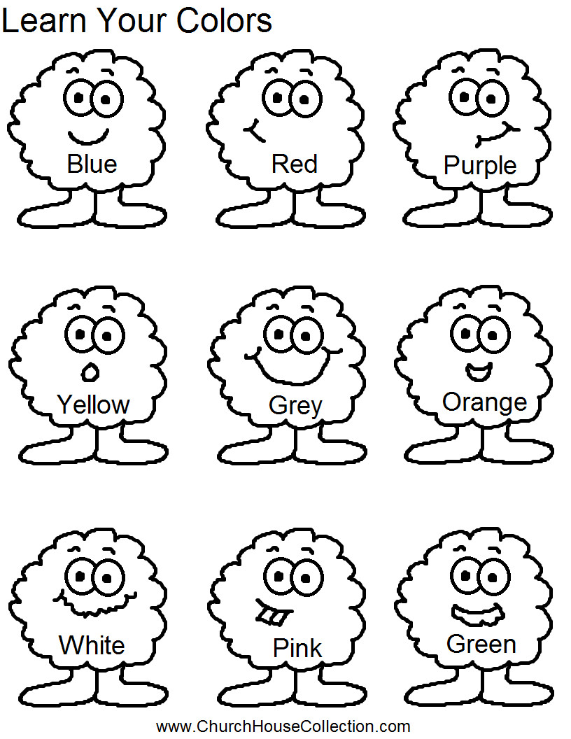 Best ideas about Coloring Sheets For Kids To Learn Their Colors
. Save or Pin Learn Your Colors Preschool Kids Worksheet Now.
