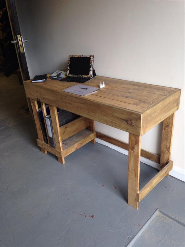 Best ideas about Computer Desk Plans DIY
. Save or Pin DIY Wood Pallet fice puter Desk Now.