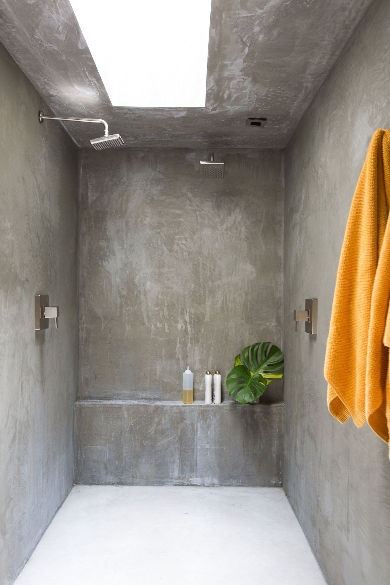 Best ideas about Concrete Shower Walls DIY
. Save or Pin The bathroom walls are finished in concrete Laure Now.