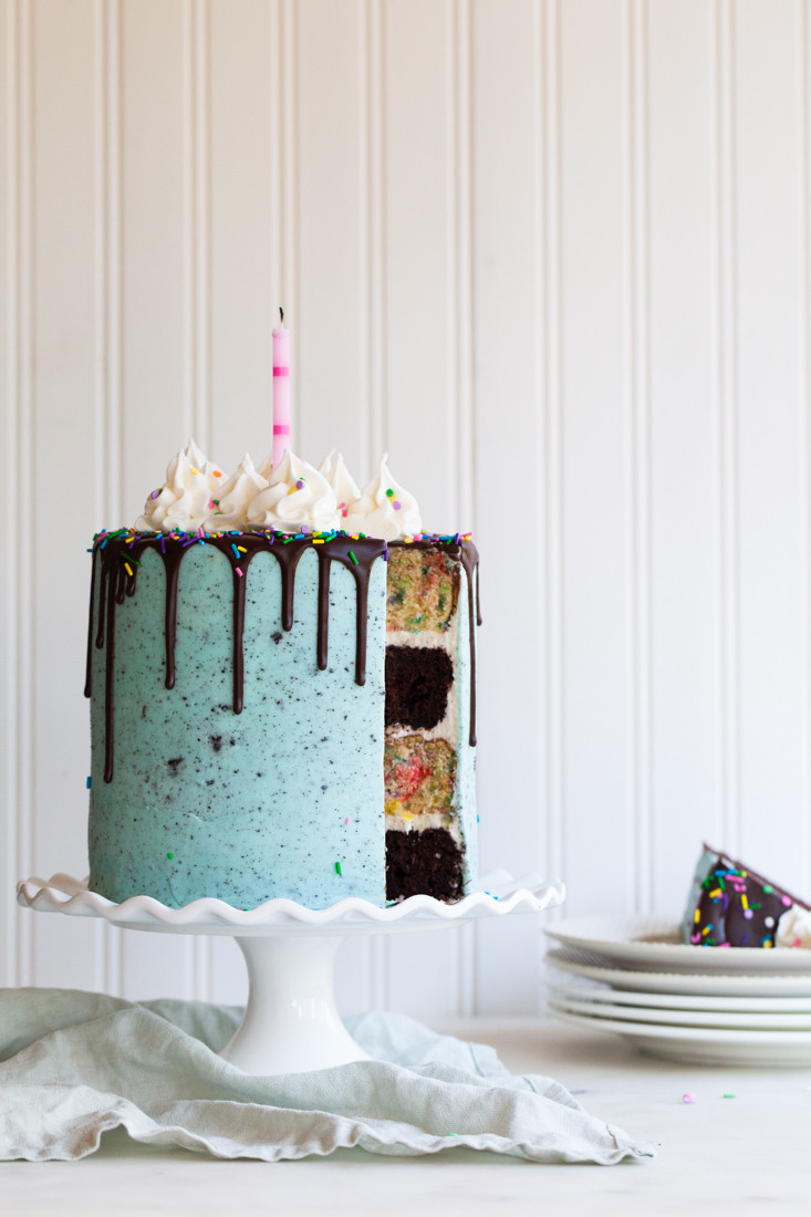 Best ideas about Confetti Birthday Cake
. Save or Pin Birthday Oreo Layer Cake — Style Sweet CA Now.