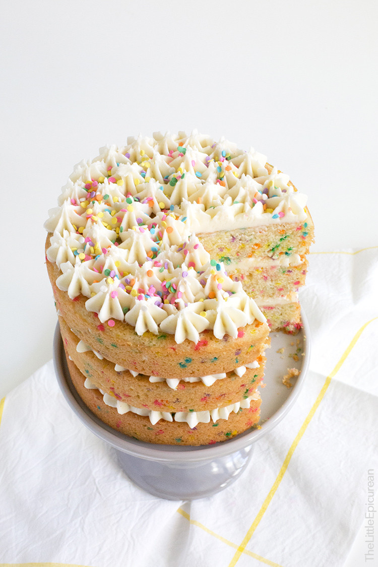 Best ideas about Confetti Birthday Cake
. Save or Pin Coconut Confetti Cake with Coconut Buttercream The Little Now.