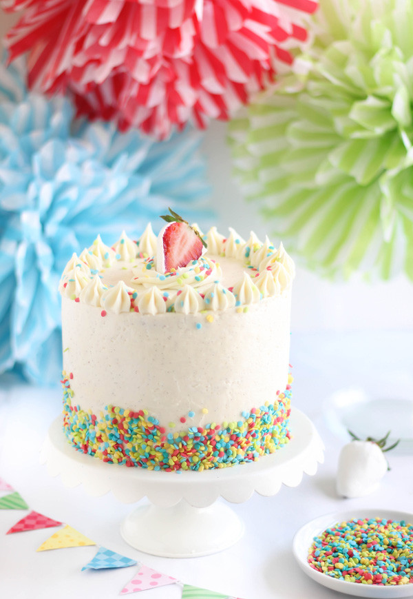 Best ideas about Confetti Birthday Cake
. Save or Pin Strawberry Confetti Cake and Vanilla From Tahiti Giveaway Now.