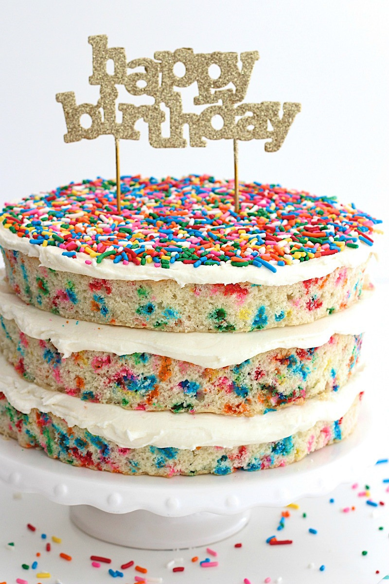 Best ideas about Confetti Birthday Cake
. Save or Pin Naked Confetti Cake Now.