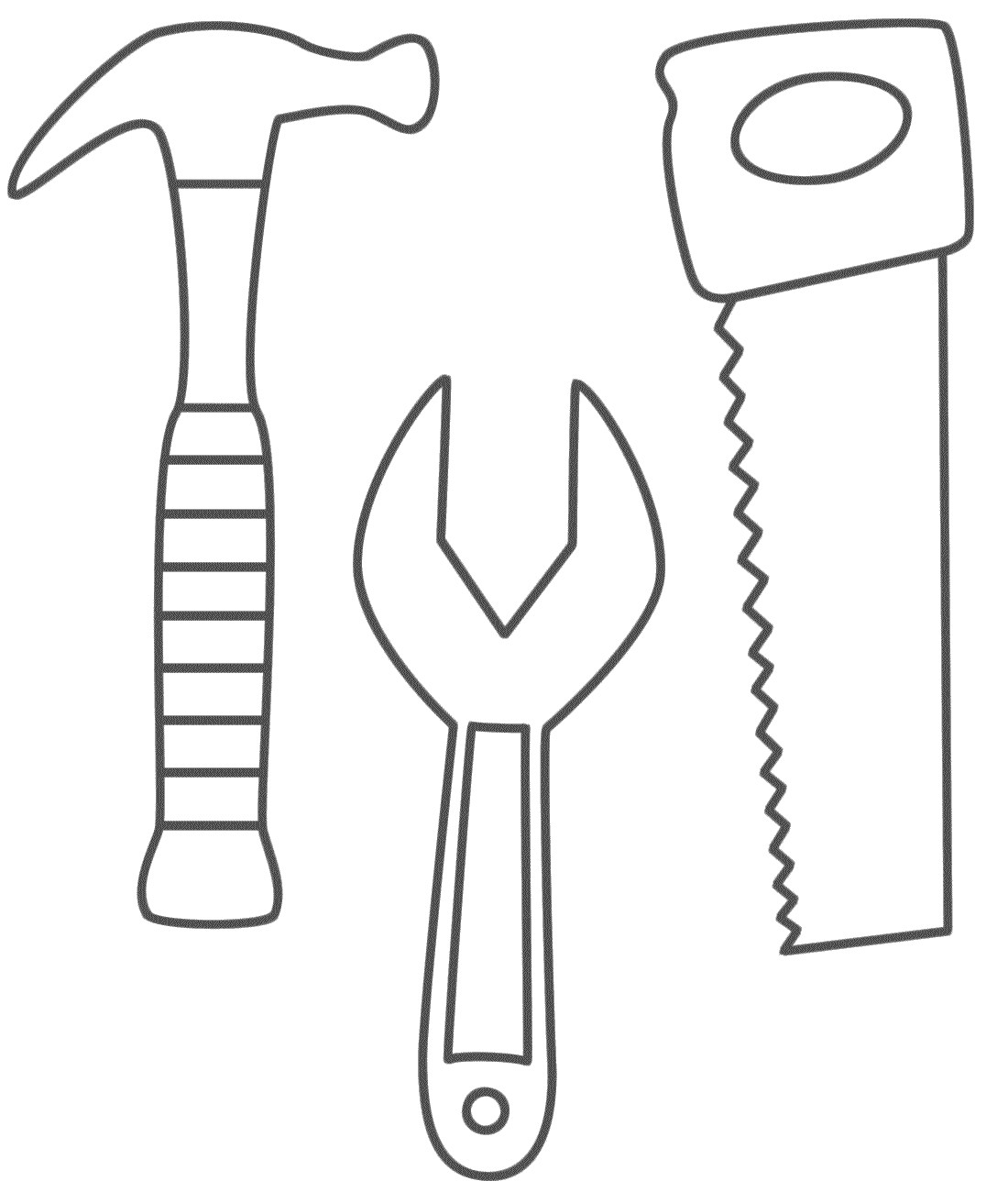 Best ideas about Construction And Tool Box Preschool Coloring Sheets
. Save or Pin Hammer Saw and Wrench Coloring Pages use to make Now.
