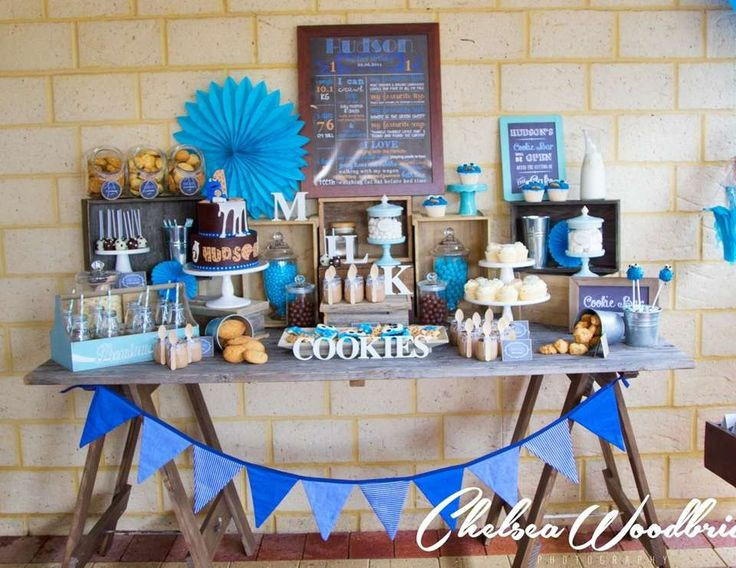 Best ideas about Cookie Monster 1st Birthday Party Supplies
. Save or Pin MIlk and Cookies Birthday "Hudson s Milk and Cookie Now.