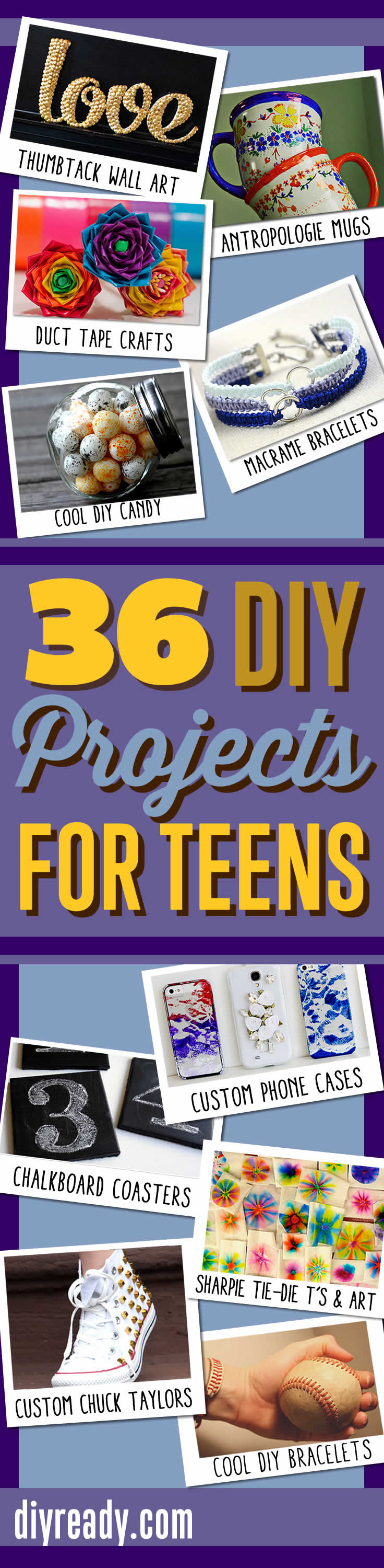 Best ideas about Cool DIY Projects For Teens
. Save or Pin 36 DIY Projects For Teenagers Now.