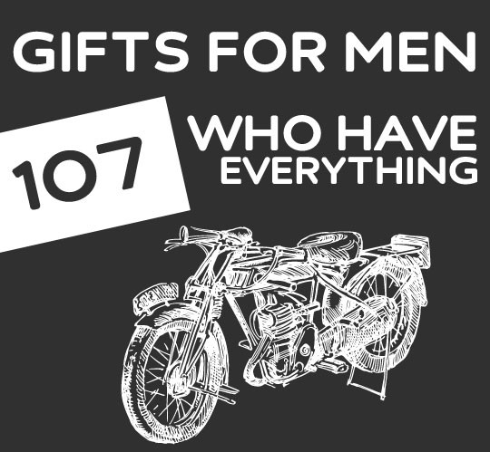 Best ideas about Cool Gift Ideas For Guys
. Save or Pin 107 Unique Gifts for Men Who Have Everything Now.