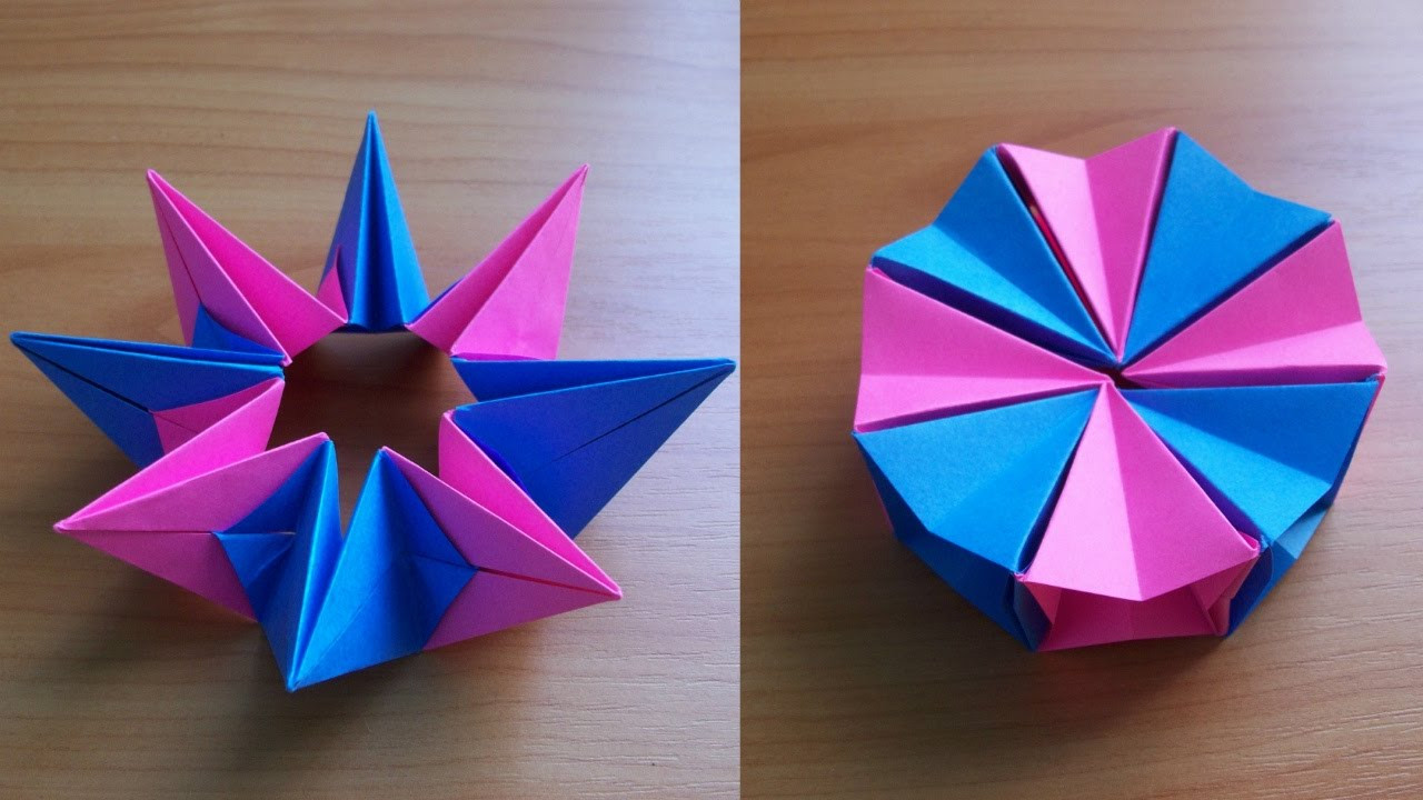 Best ideas about Cool Paper Crafts
. Save or Pin DIY How To Fold an Easy Origami Magic Circle Fireworks Now.