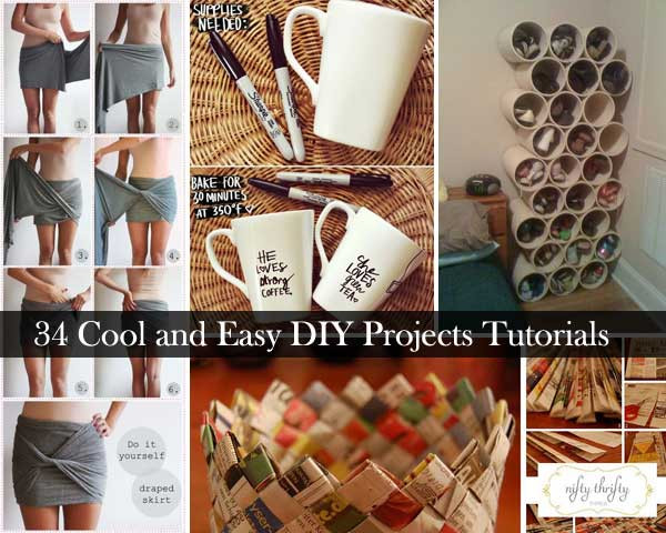 Best ideas about Cool Project Ideas
. Save or Pin 34 Insanely Cool and Easy DIY Project Tutorials Now.