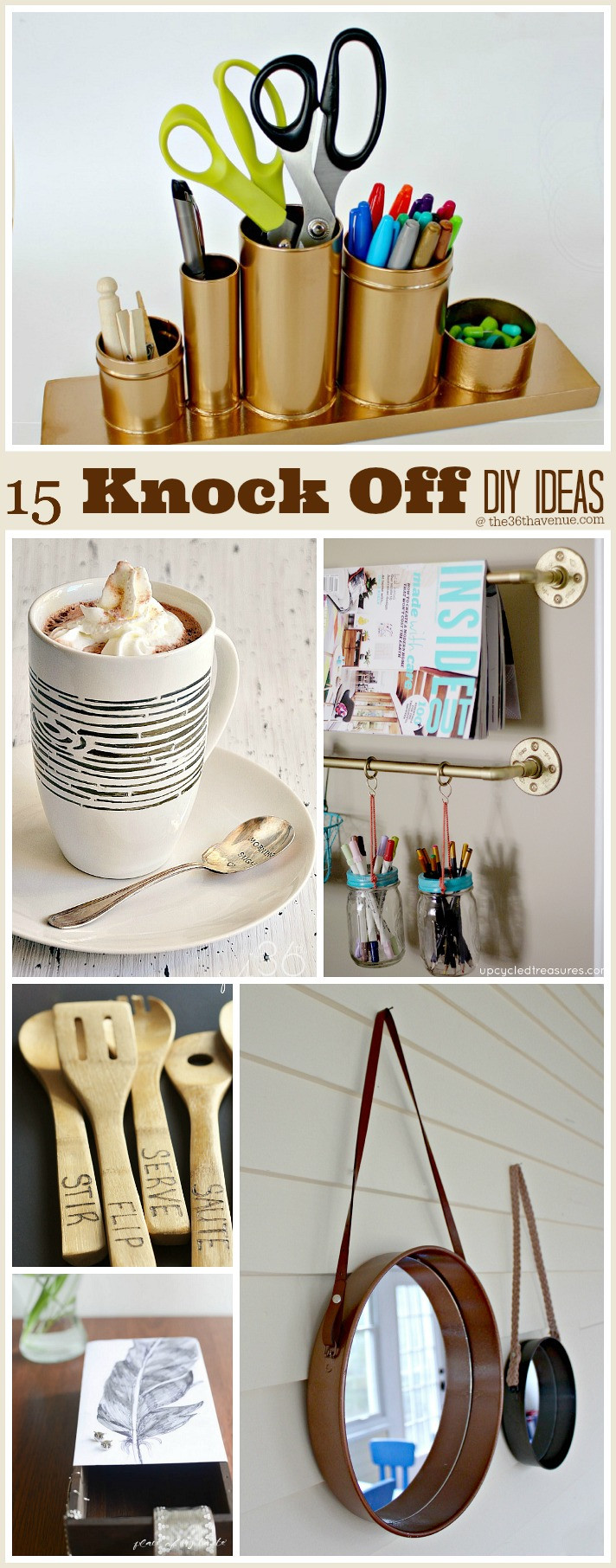 Best ideas about Cool Project Ideas
. Save or Pin 15 DIY Projects Knock f Edition The 36th AVENUE Now.