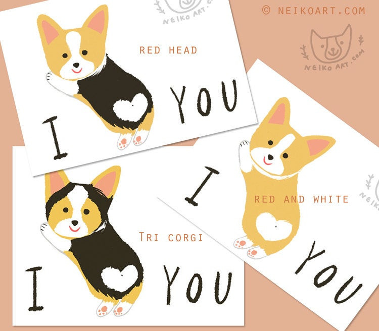 Best ideas about Corgi Birthday Card
. Save or Pin I love you corgi greeting card by PaperPlants on Etsy Now.