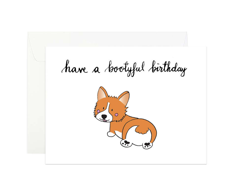 Best ideas about Corgi Birthday Card
. Save or Pin Corgi greeting card Have a bootyful birthday Birthday card Now.