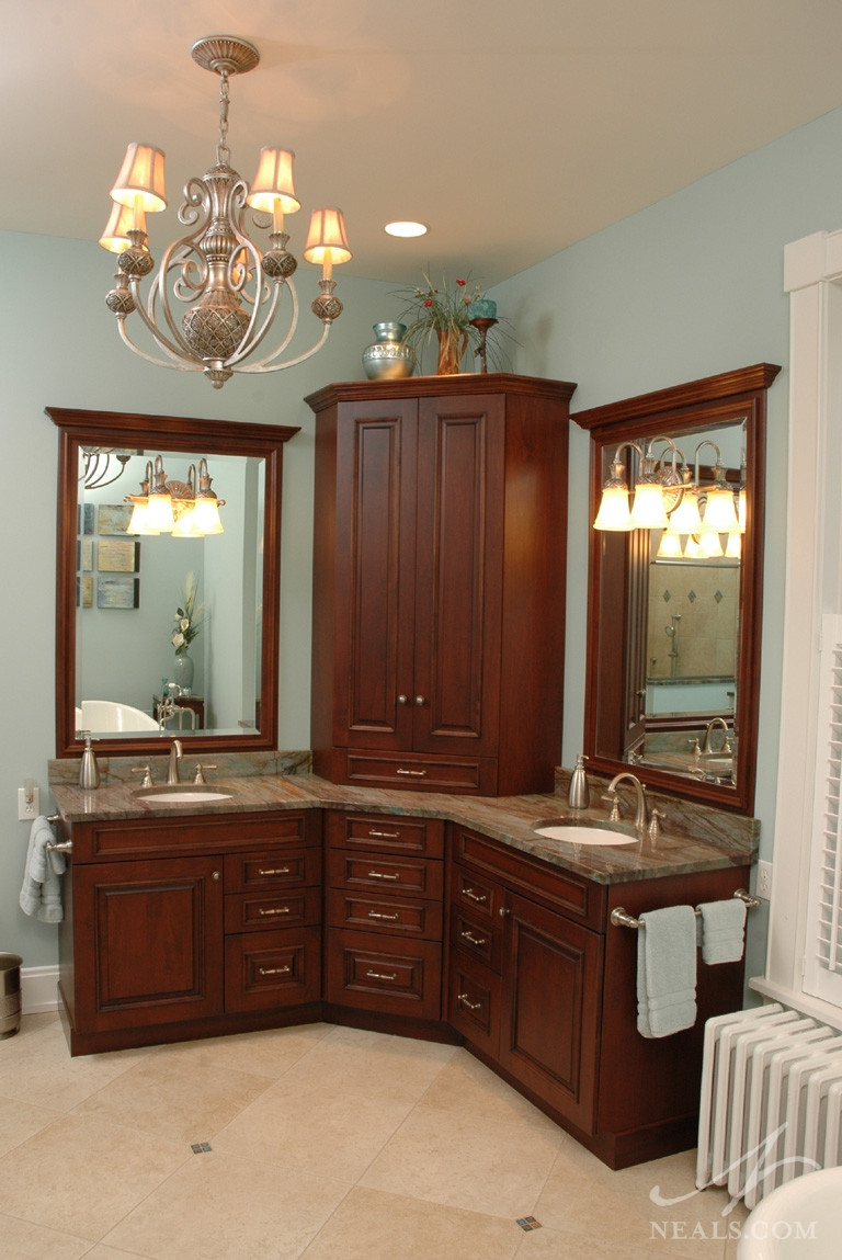 Best ideas about Corner Bathroom Cabinet
. Save or Pin Space Efficient Corner Bathroom Cabinet for Your Small Now.