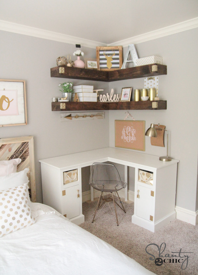 Best ideas about Corner Desk DIY
. Save or Pin DIY Floating Corner Shelves Shanty 2 Chic Now.