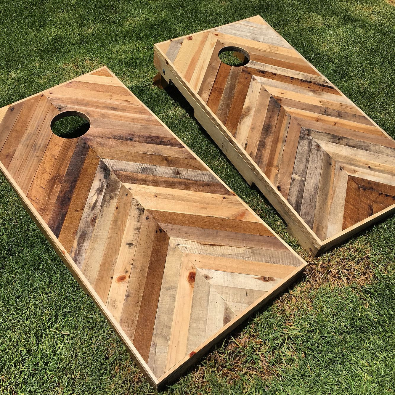 Best ideas about Cornhole Boards DIY
. Save or Pin DIY pallet chevron cornhole boards Follow me on Instagram Now.