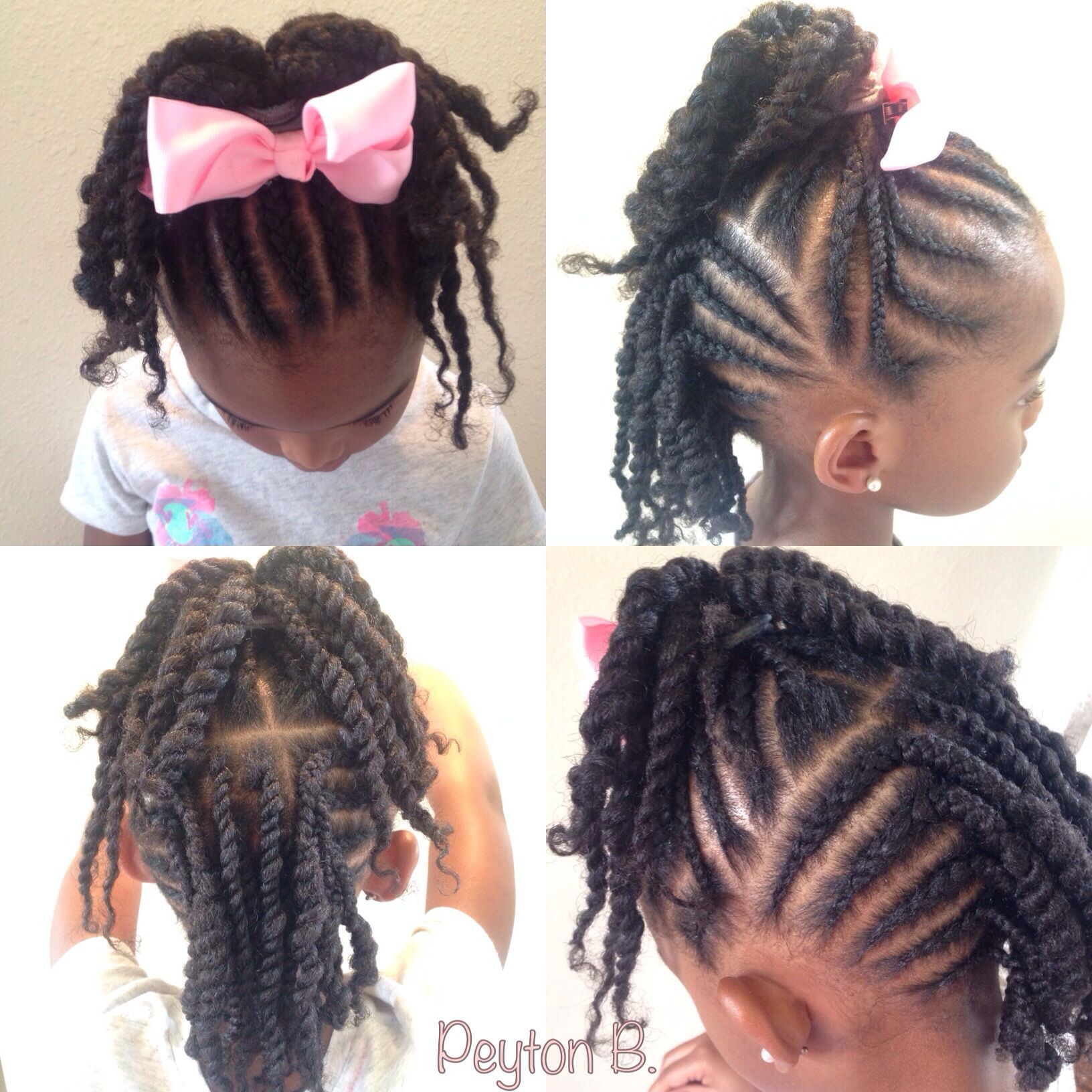 Best ideas about Cornrow Hairstyles For Girls
. Save or Pin Top Cornrows with ends twisted up into ponytail Back Now.