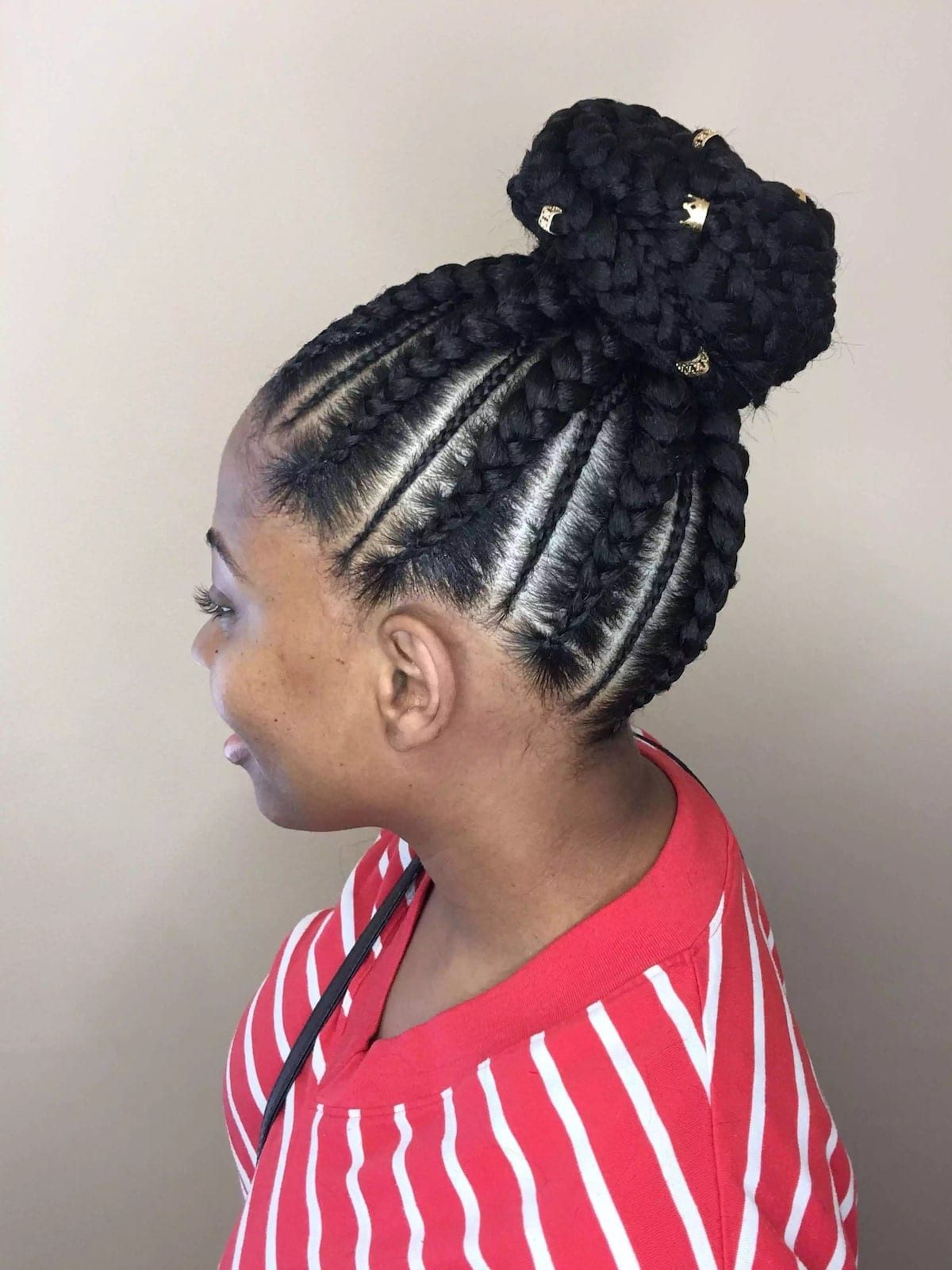 Best ideas about Cornrows Updo Hairstyles
. Save or Pin 20 cute African cornrow braid hairstyles with an updo Tuko Now.