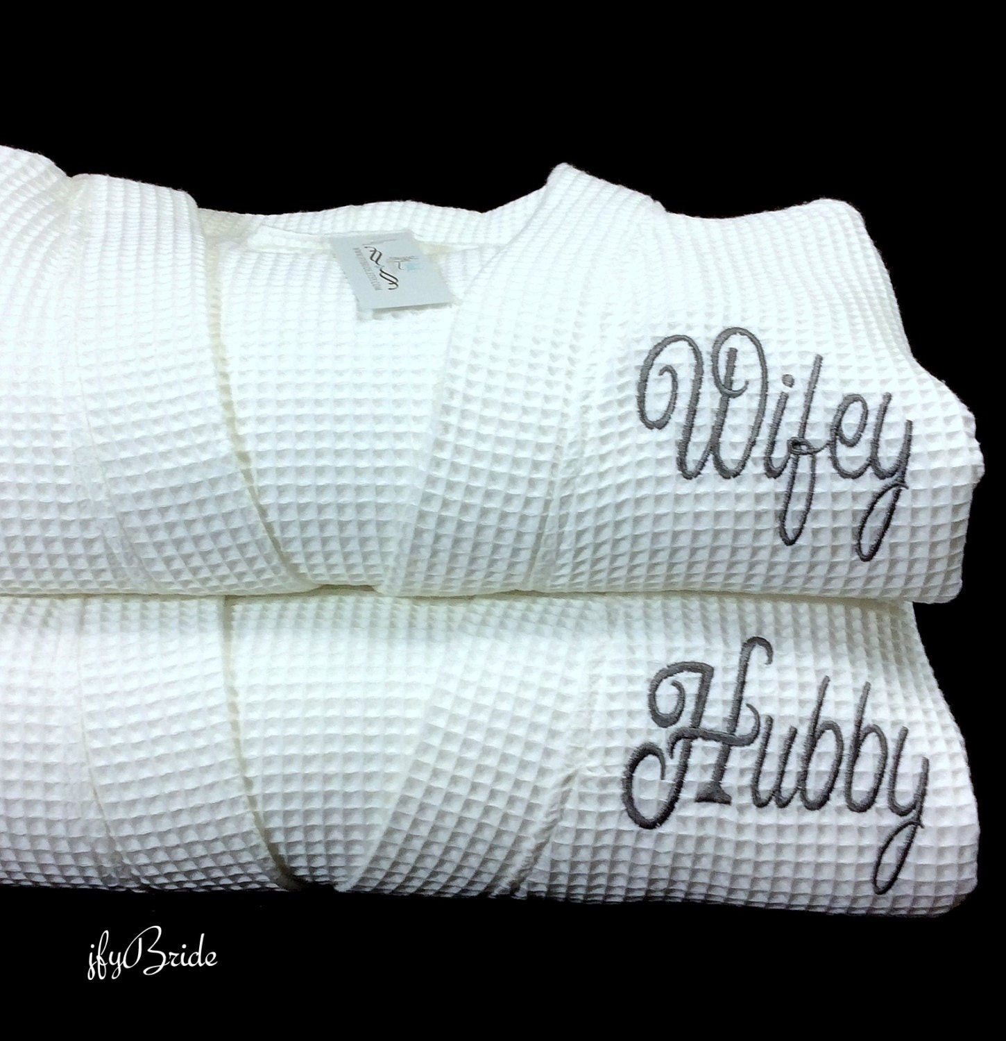 Best ideas about Cotton Anniversary Gift Ideas For Her
. Save or Pin Wifey Hubby Cotton Anniversary Gift Monogram Robes Now.