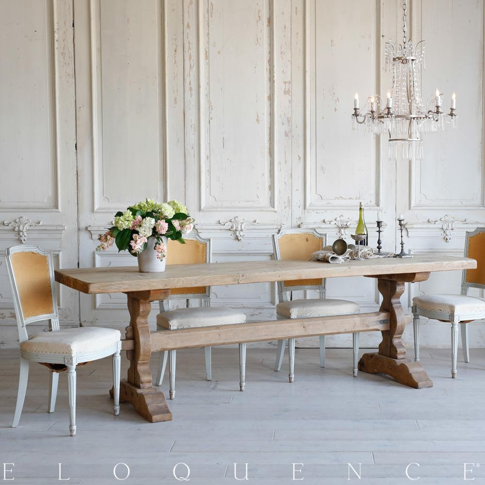 Best ideas about Country Dining Table
. Save or Pin Eloquence French Country Style Antique Dining table Now.