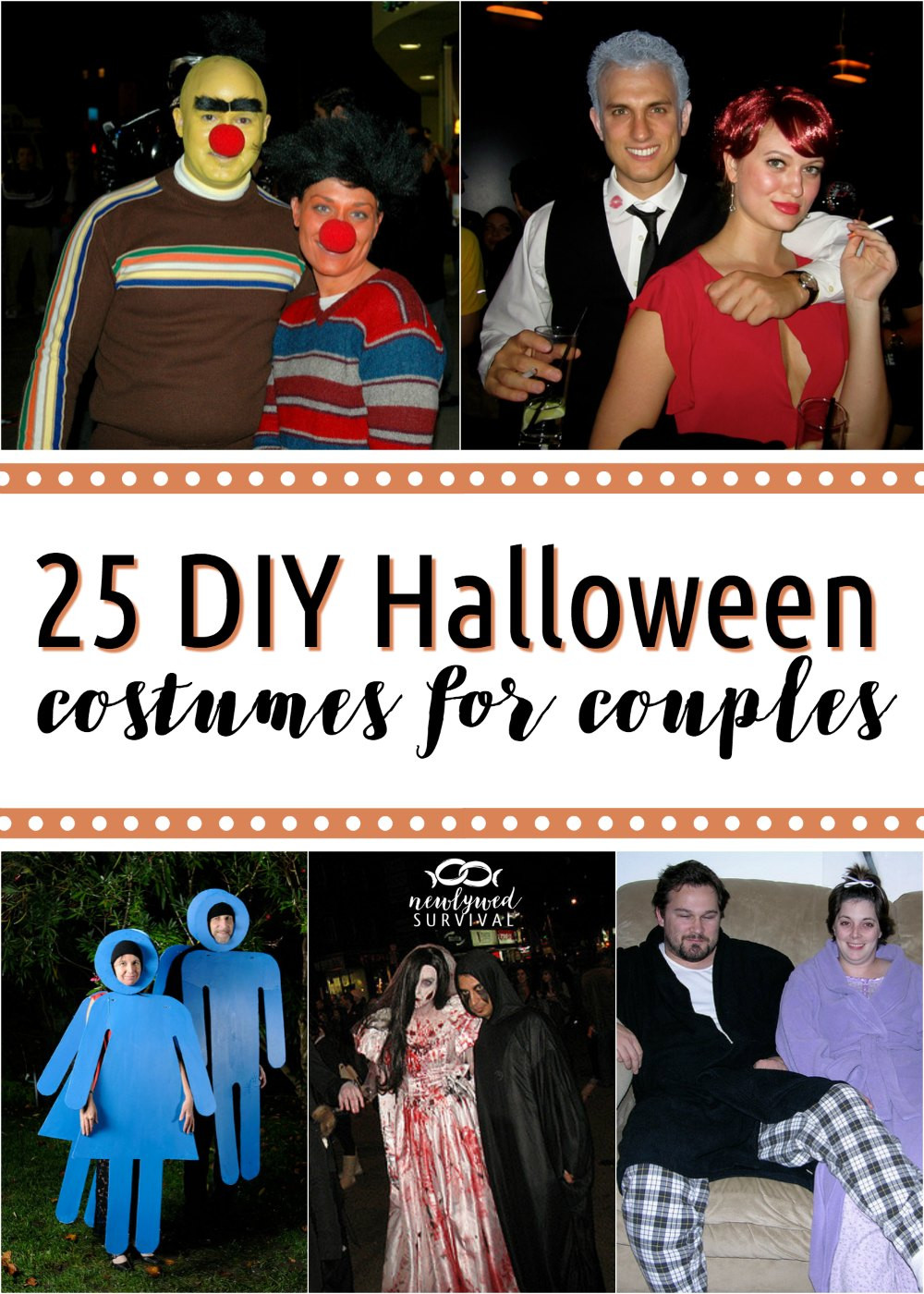 Best ideas about Couple Halloween Costumes Ideas DIY
. Save or Pin 25 DIY Costumes for Couples Newlywed Survival Now.