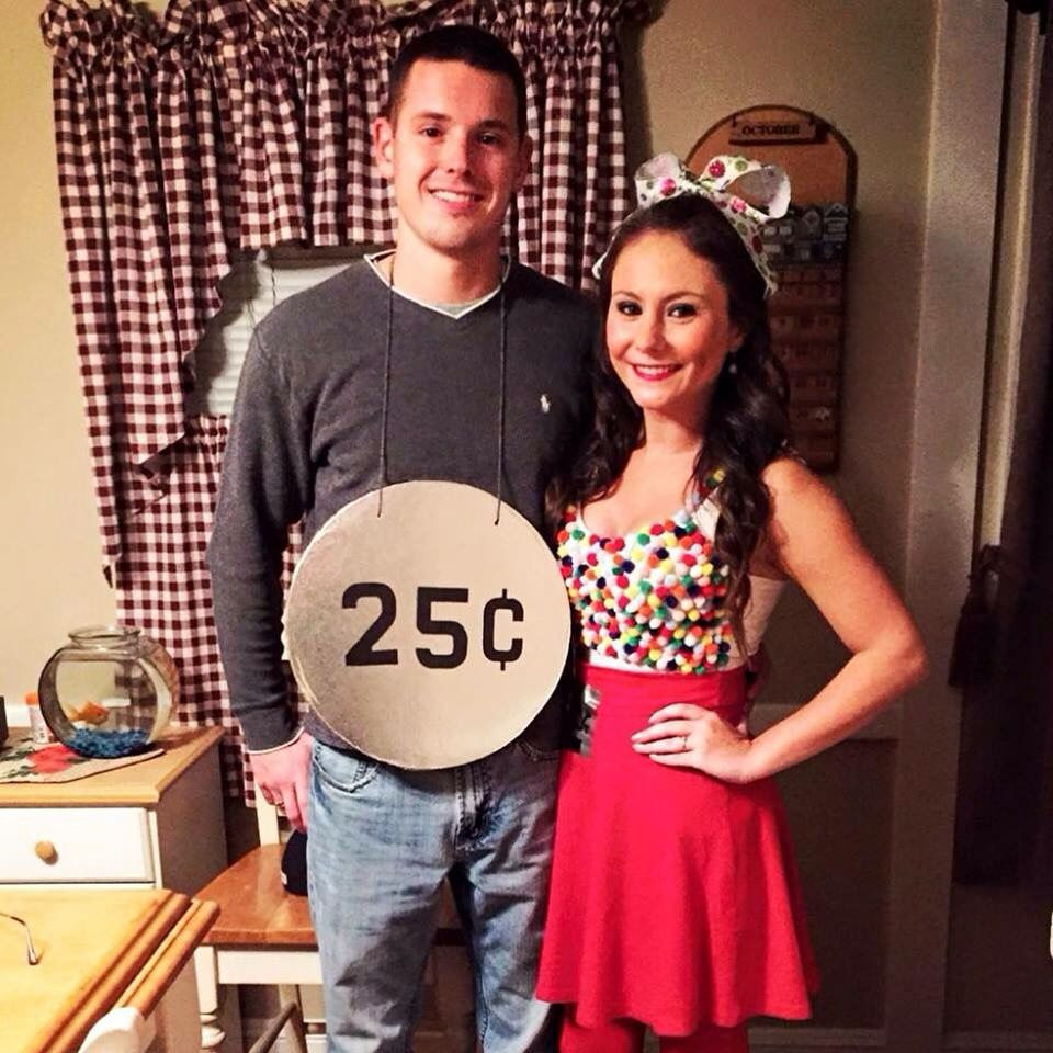 Best ideas about Couples Halloween Costumes DIY
. Save or Pin Gumball Machine & Quarter couples diy halloween costume Now.