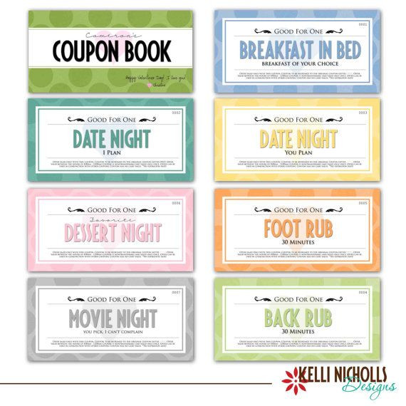 Best ideas about Coupon Gift Ideas
. Save or Pin Printable Customized Valentine s Day Coupon Book Gift Now.