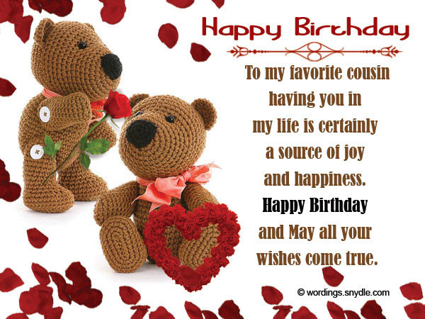 Best ideas about Cousins Birthday Wish
. Save or Pin 60 Happy Birthday Cousin Wishes and Quotes Now.