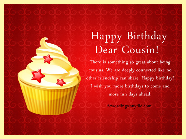 Best ideas about Cousins Birthday Wish
. Save or Pin Birthday Wishes For Cousin Wordings and Messages Now.