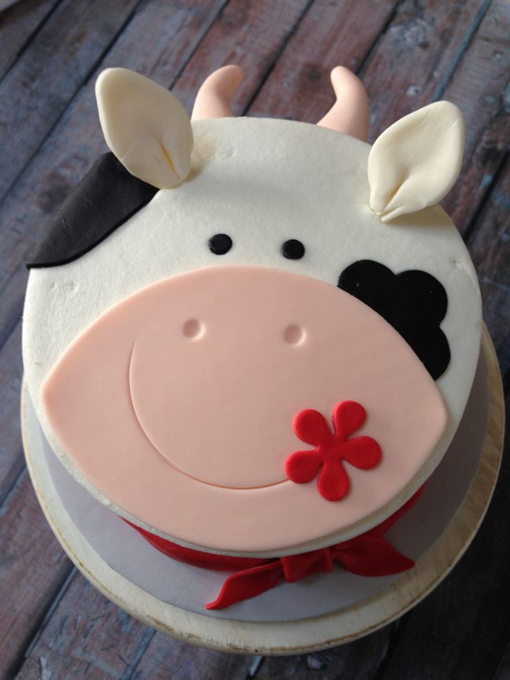 Best ideas about Cow Birthday Cake
. Save or Pin Farm Themed Smash Cake My Cakes Cupcakes Now.