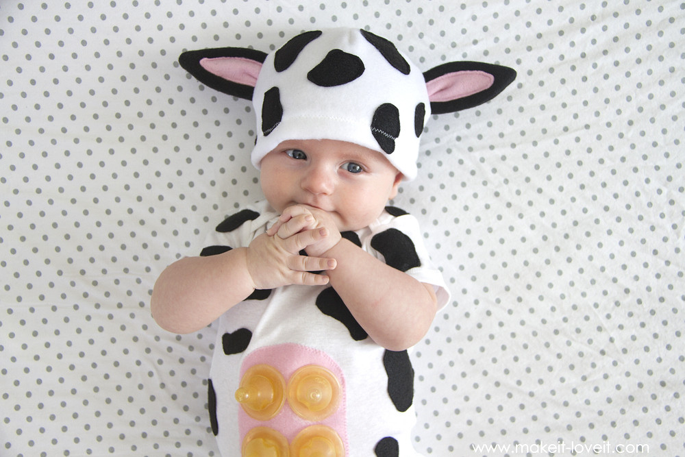 Best ideas about Cow Costume DIY
. Save or Pin Baby Cow Costume with an UDDER Now.