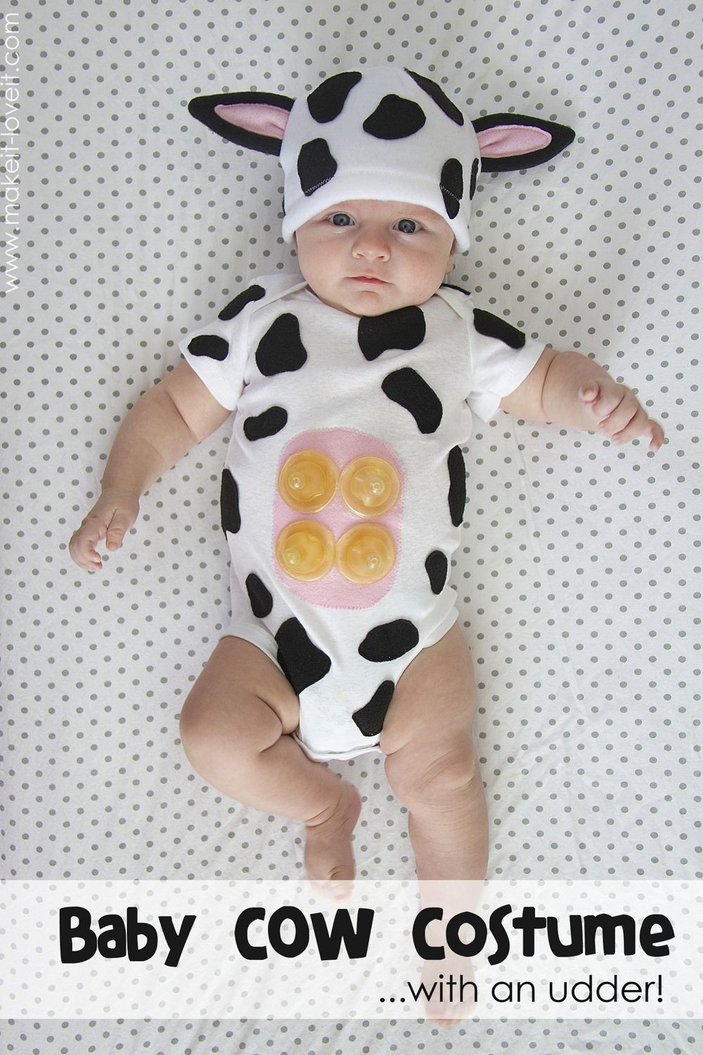 Best ideas about Cow Costume DIY
. Save or Pin Baby Cow Costume with an UDDER Holidays Now.