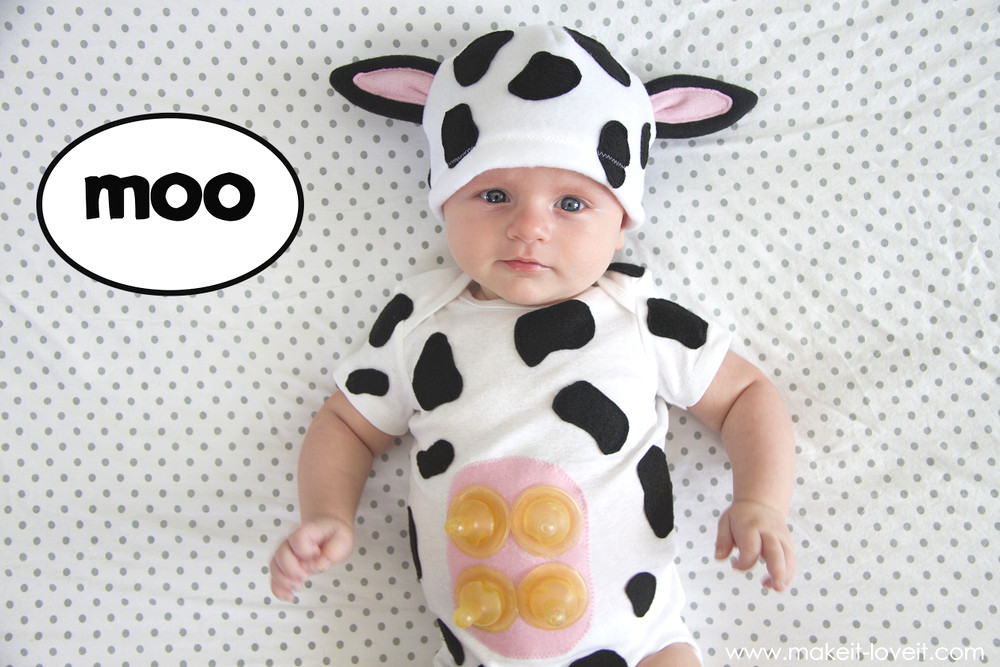 Best ideas about Cow Costume DIY
. Save or Pin Baby Cow Costume with an UDDER Now.