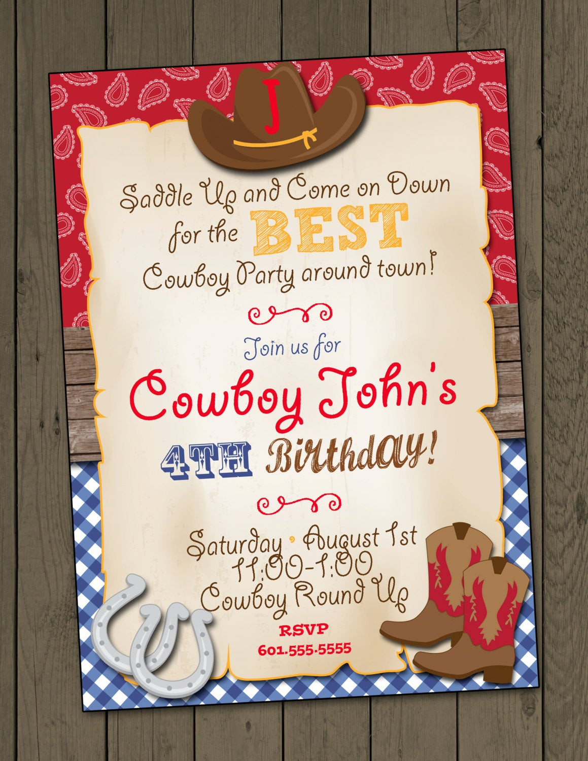 Best ideas about Cowboy Birthday Invitations
. Save or Pin Cowboy Birthday Party Invitation Cowboy Invitation Digital Now.