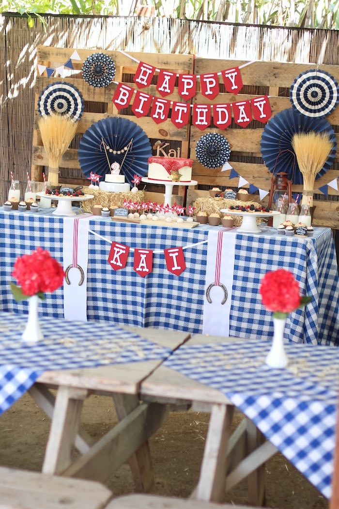 Best ideas about Cowboy Birthday Party
. Save or Pin Kara s Party Ideas Western Cowboy Birthday Party Now.