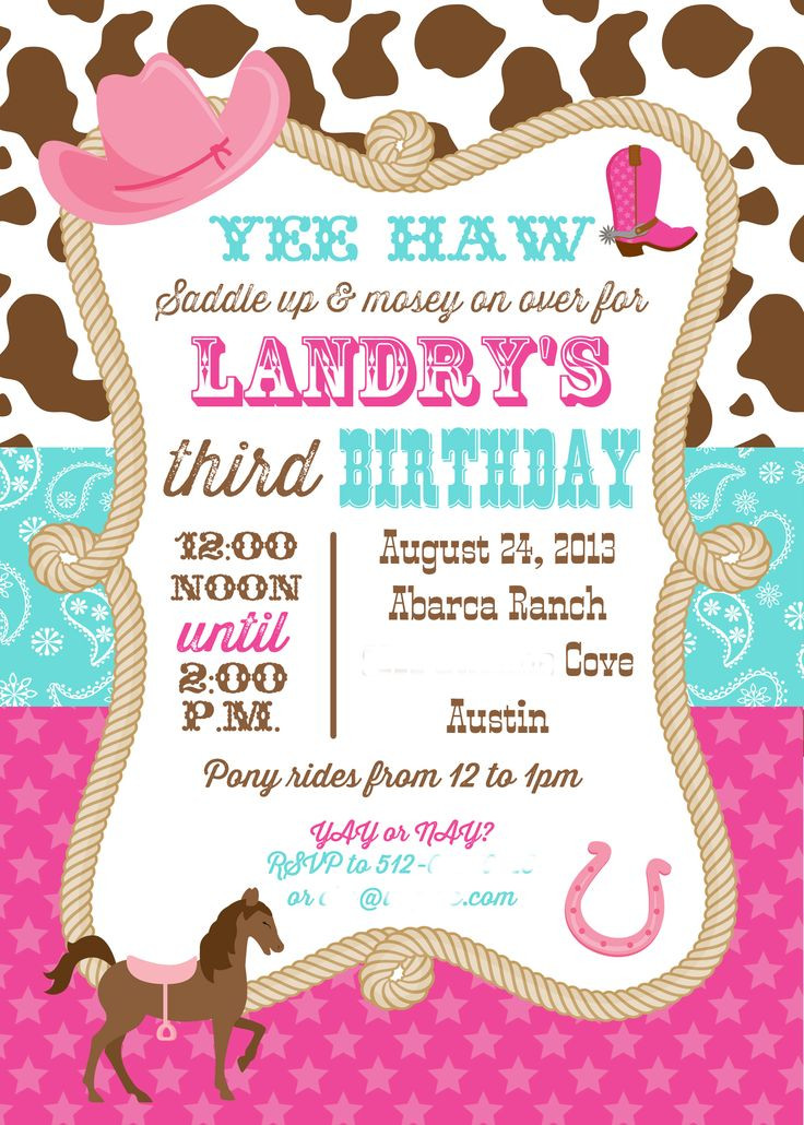 Best ideas about Cowgirl Birthday Invitations
. Save or Pin Best 25 Cowgirl birthday invitations ideas on Pinterest Now.