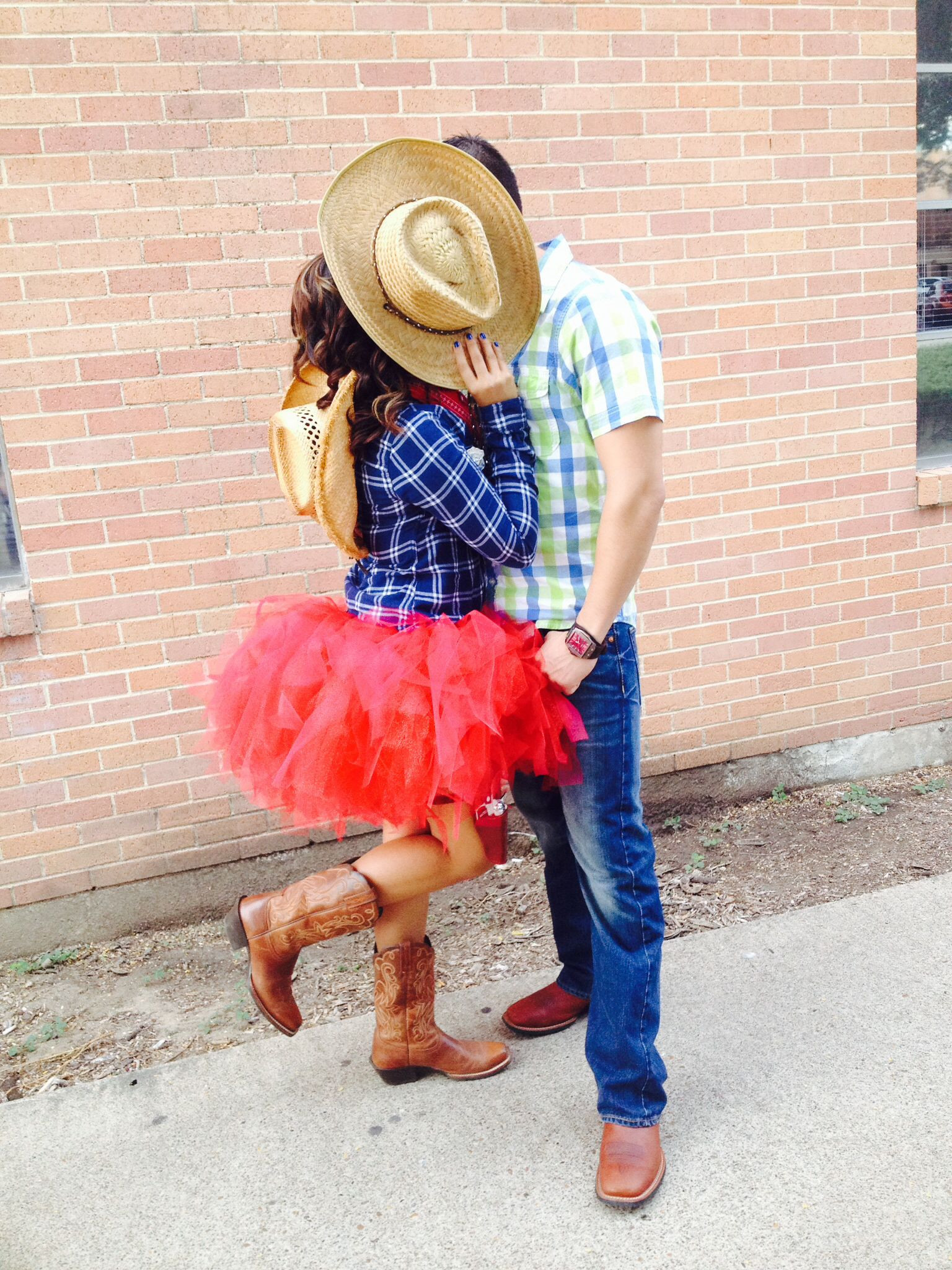 Best ideas about Cowgirl Costume DIY
. Save or Pin Cowboy and cowgirl couple costume tutu skirt and boots Now.