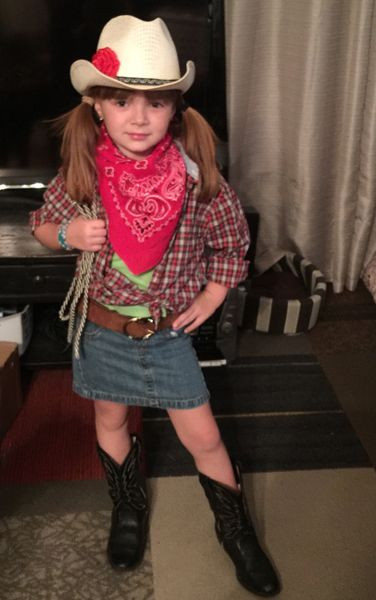 Best ideas about Cowgirl Costume DIY
. Save or Pin 7 Year Old Creates Cowgirl Costume Now.