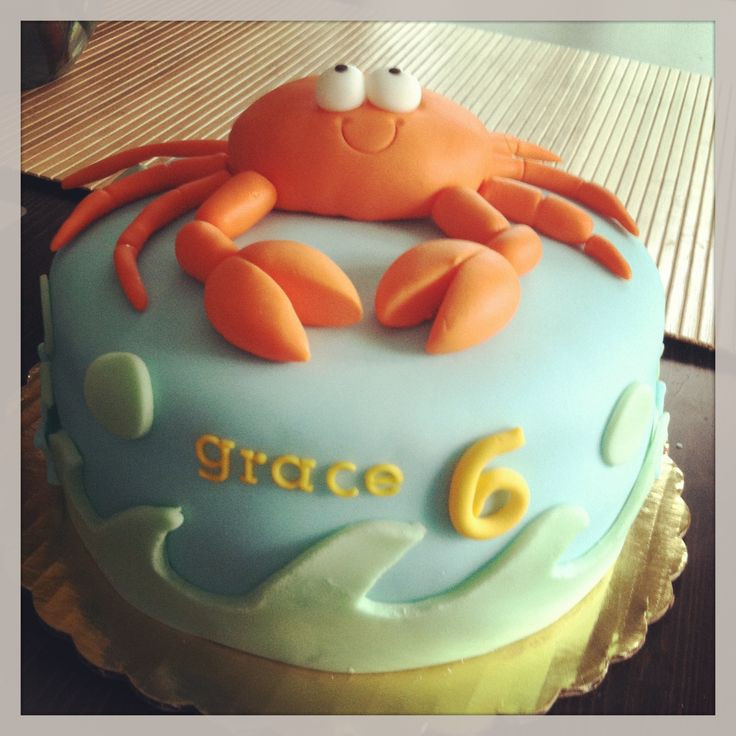 Best ideas about Crab Birthday Cake
. Save or Pin Crab birthday cake by Lovely Little Cakes Now.