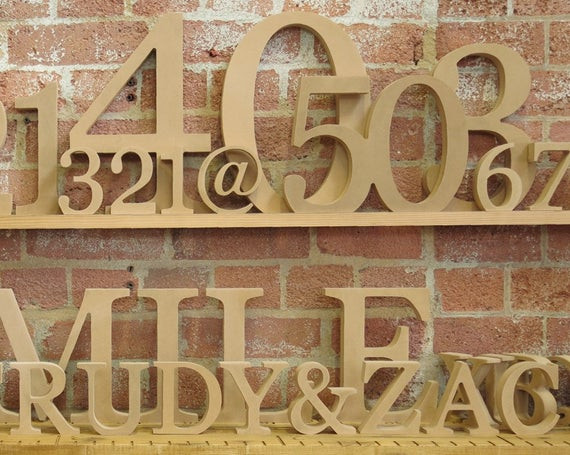 Best ideas about Craft Ideas For Wooden Letters
. Save or Pin 20cm 8 Free standing wooden letters and numbers for DIY Now.