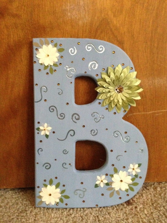 Best ideas about Craft Ideas For Wooden Letters
. Save or Pin 51 best images about Merin s Nursery on Pinterest Now.