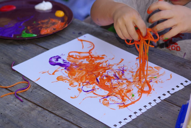 Best ideas about Craft Painting Ideas
. Save or Pin Kraftyguts Kids Craft Idea Spaghetti Painting Now.