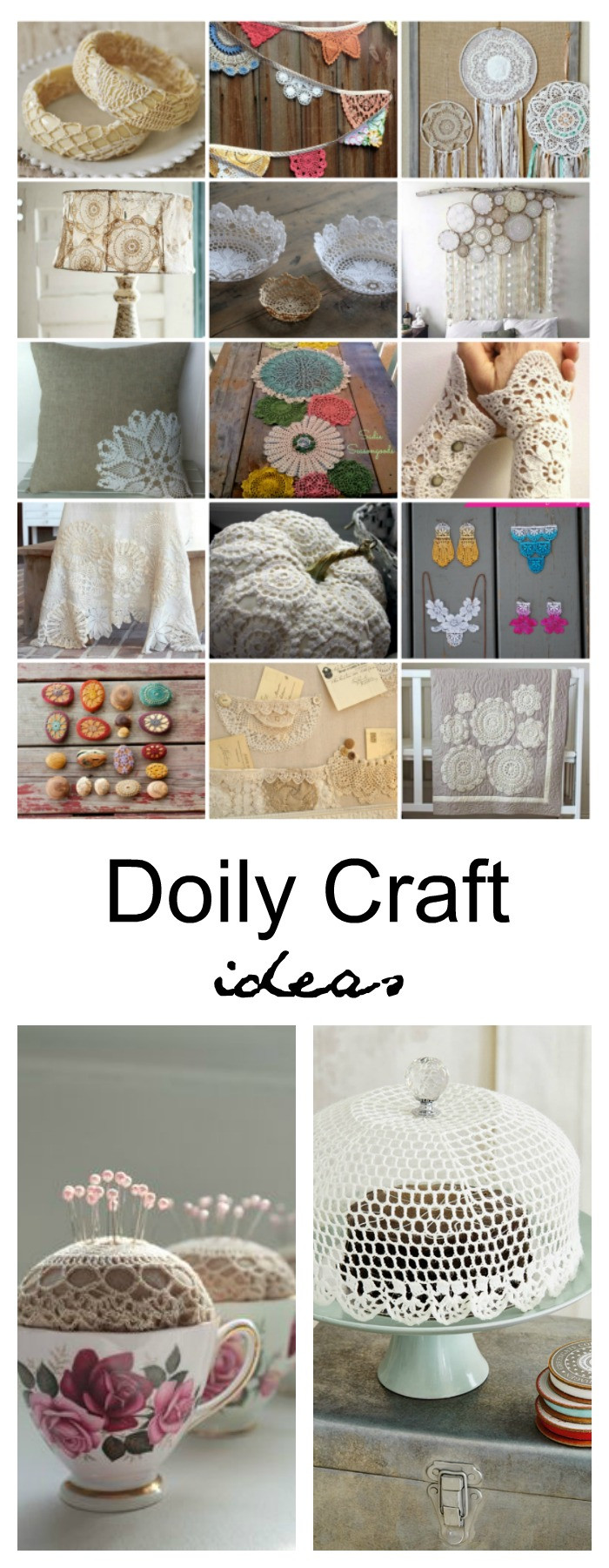 Best ideas about Craft Project Ideas
. Save or Pin DIY Doily Craft Ideas The Idea Room Now.