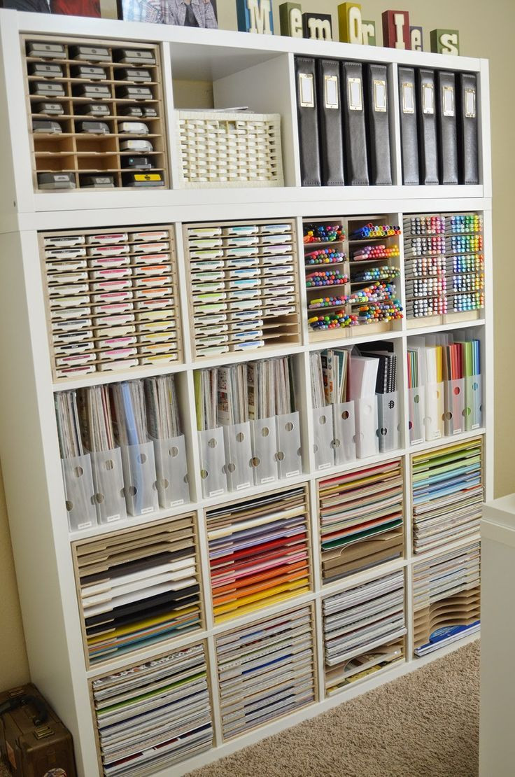 Best ideas about Craft Storage Ideas
. Save or Pin Paper Craft Storage in IKEA Shelving Now.
