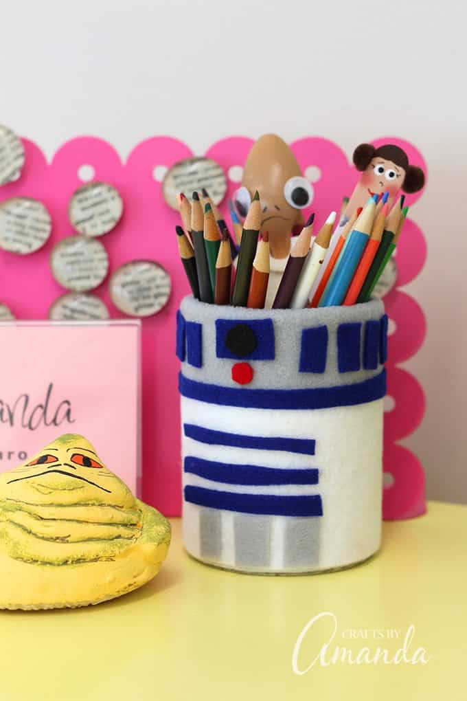 Best ideas about Crafts By Two
. Save or Pin Star Wars Craft R2 D2 Pencil Holder Now.
